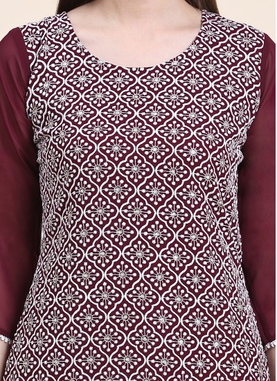 Affordable Factory Price Georgette Kurtis Latest Styles for Bulk Orders in Surat
