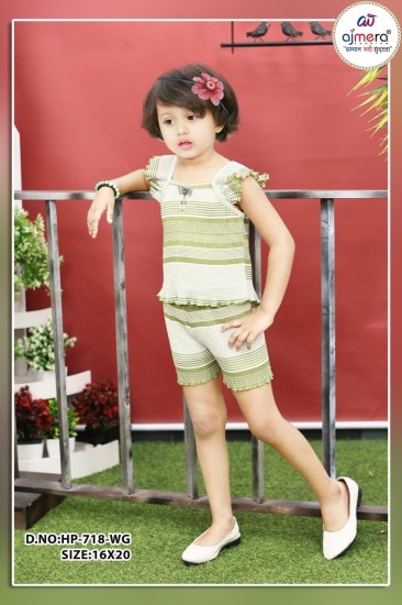 Affordable Kids Skirts and Shorts Trendy Comfortable Durable Fashion for Retailers in Surat