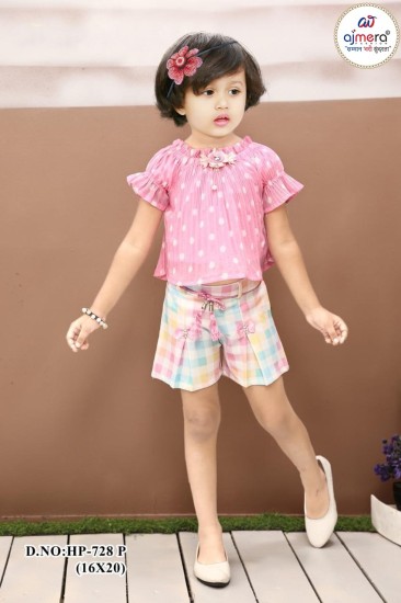 Affordable Kids Skirts and Shorts Trendy Comfortable Durable Fashion for Retailers in Surat