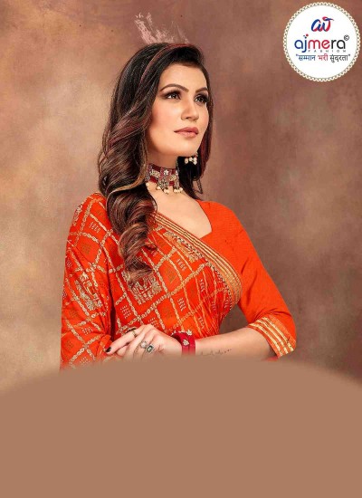 Beautiful Bandhani Saree for Women Traditional Tie Dye with Vibrant Colors in Surat