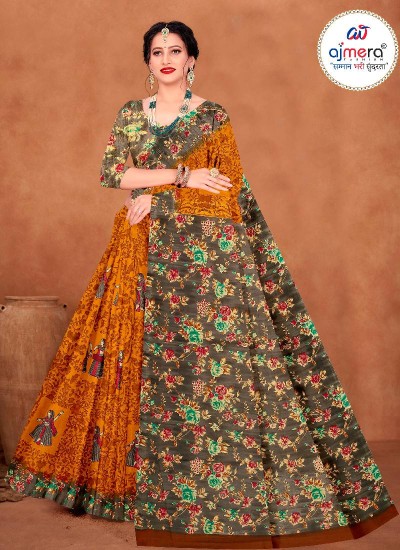 Beautiful Kalamkari Saree Collection Handcrafted Designs in Cotton Silk and Cotton Silk Blend in Surat