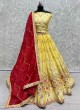 Buy Wholesale Embroidered Silk Lehengas Directly from Surat  in Surat