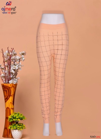 Chic and Comfortable Women Check Pattern Jeggings for Effortless Style in Surat