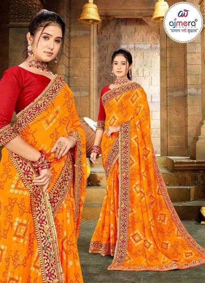 Elegant Printed Bandhani Saree for Casual and Festive Occasions in Surat