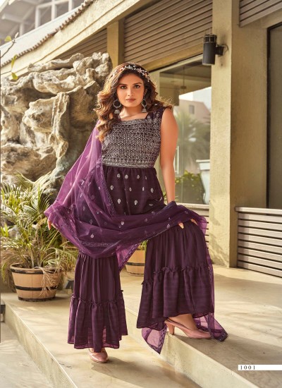 Elegant Sharara Gharara with Traditional Charm for Occasions AFPL(1001) in Surat