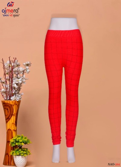 Elevate Your Wardrobe with Women Dark Color Check Pattern Jeggings in Surat