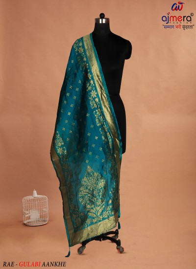 Embroidered Silk Dupatta Luxurious Accessory for Weddings and Special Occasions in Surat