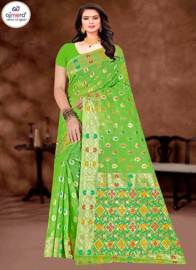 Everyday Elegance Shop Soft Cotton Plain Sarees Online in Surat