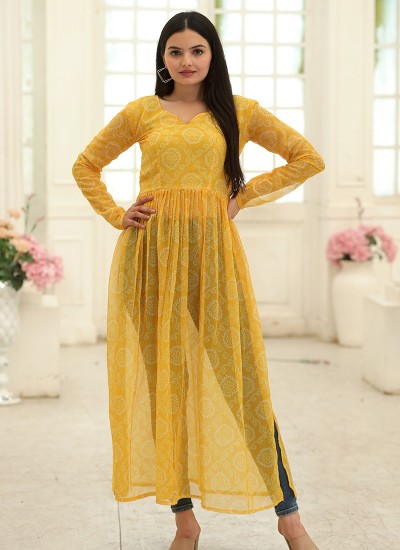 Exquisite Georgette Kurtis in Bulk for Fashion Stores in Surat