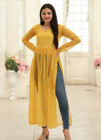 Exquisite Georgette Kurtis in Bulk for Fashion Stores in Surat