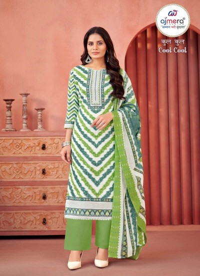 Fancy Latest Jaipuri Cotton Suits Premium Fabric Elegant Prints Modern Silhouettes in Surat