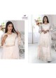 Fancy Peplum Top with Thread and Jarkan Detailing and Net Fabric Dupatta  in Surat