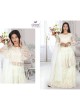 Fancy Peplum Top with Thread and Jarkan Detailing and Net Fabric Dupatta  in Surat