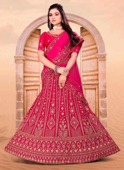 Fashion Retailers Wholesale Embroidery Lehenga Stock at Ajmera Fashion Limited in Surat