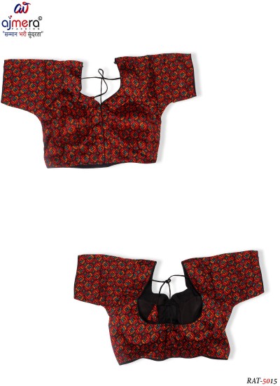 Fit and Cut Color Option New Ready Made Printed Blouse for Women Stylish and Comfortable in Surat