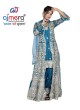 Georgette Nyra Cut Kurti Set with Skirt and Dupatta Embroidery Work  in Surat