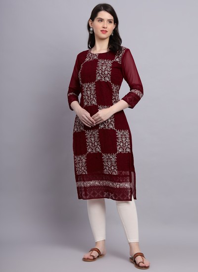 Get Affordable Georgette Kurtis in Bulk Direct from Manufacturer in Surat