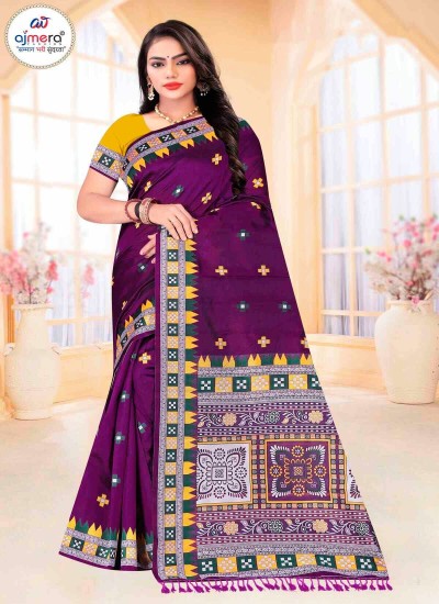 Gold Moon Design Pure Cotton Saree Elegant and Timeless Style in Surat