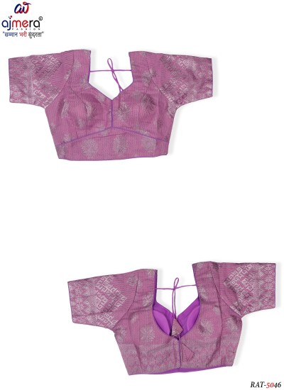 Latest Designer Blouse Collection Chosen for Their Luxurious Feel and Elegant Drape in Surat