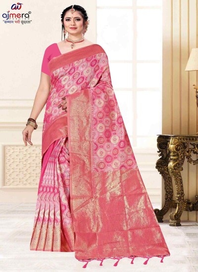 Luxury Linen Blend Cotton Saree Chic Embellishments for a Fashionable Look in Surat