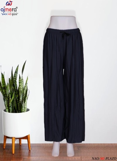 Plain Palazzo Pants Perfect Blend of Classic Comfort and Versatility in Surat