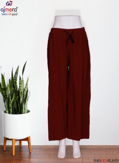 Plain Palazzo Pants Perfect Blend of Classic Comfort and Versatility in Surat