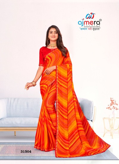 Stylish Georgette Saree with Minimal Design Perfect for All Occasions in Surat