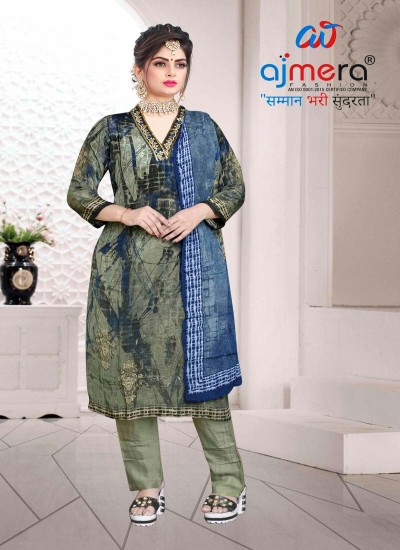 Stylish Neck Design Fancy Printed Kurti with Elegant Patterns in Surat