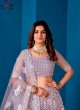 Three Piece Net Pair Lehenga Set with Embroidery and Polythene Packing  in Surat