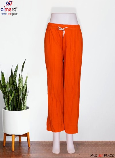 Timeless Comfort with Plain Soft Palazzo Pants Perfect for Every Occasion in Surat