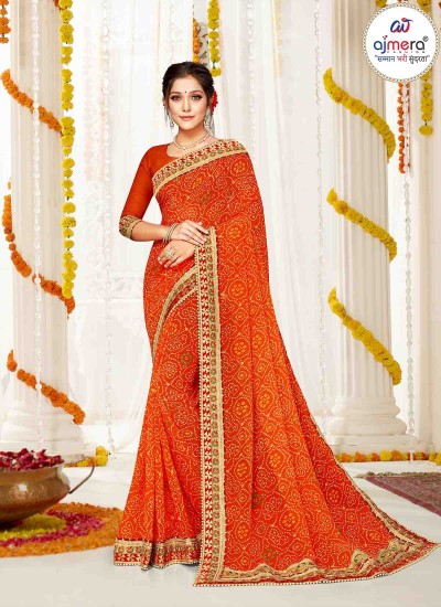 Traditional Bandhani Saree with Modern Versatility for Casual and Festive Wear in Surat