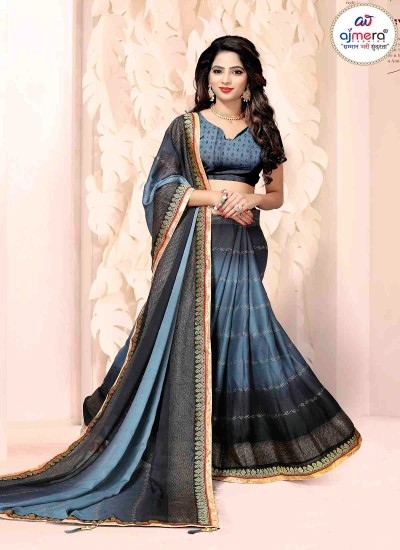 Vibrant Print Sarees Collection Colorful Designs in Silk Chiffon Georgette and Cotton in Surat
