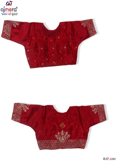 Vintage Inspired Designer Blouse with Lace Accents in Surat